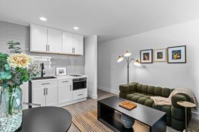 Pasco apartment for rent - a living room with a kitchen and a table